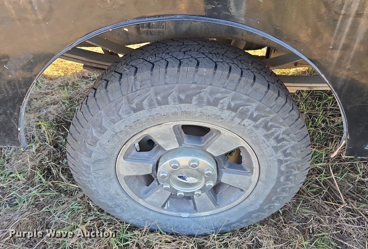 image for item EI4061 2012 Ford F350 Super Duty Crew Cab flatbed pickup truck