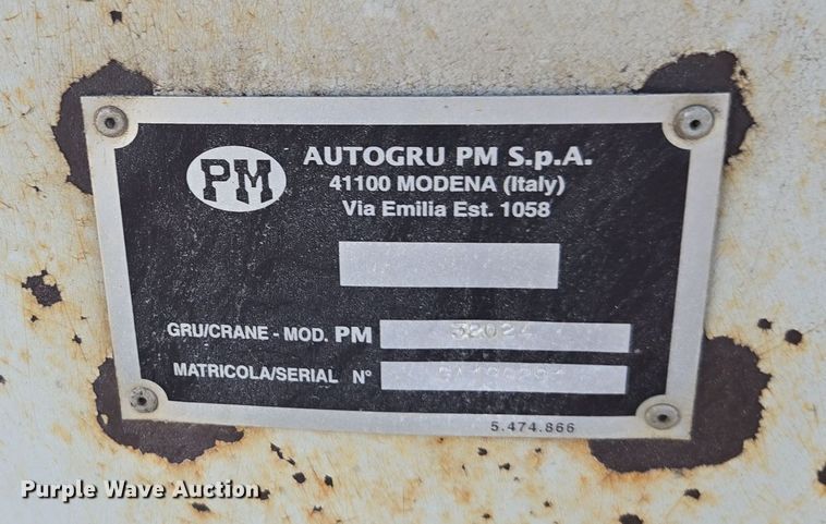 image for item EI4064 1999 Sterling L-Line crane truck