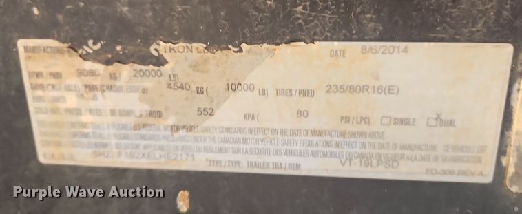 image for item EI8450 2014 Vac-Tron Equipment LP835 SDT vacuum excavator