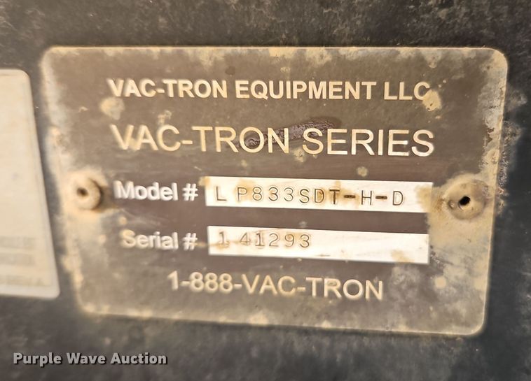 image for item EI8450 2014 Vac-Tron Equipment LP835 SDT vacuum excavator