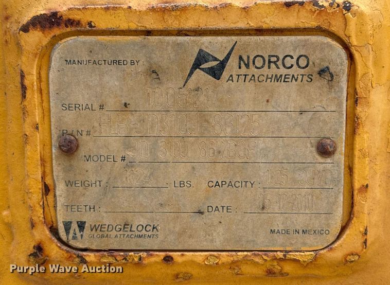 image for item EJ3120 2010 John Deere 310J backhoe