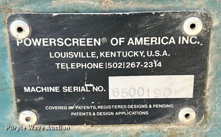 image for item EK3599 Powerscreen Turbo Cheiftain  screening plant