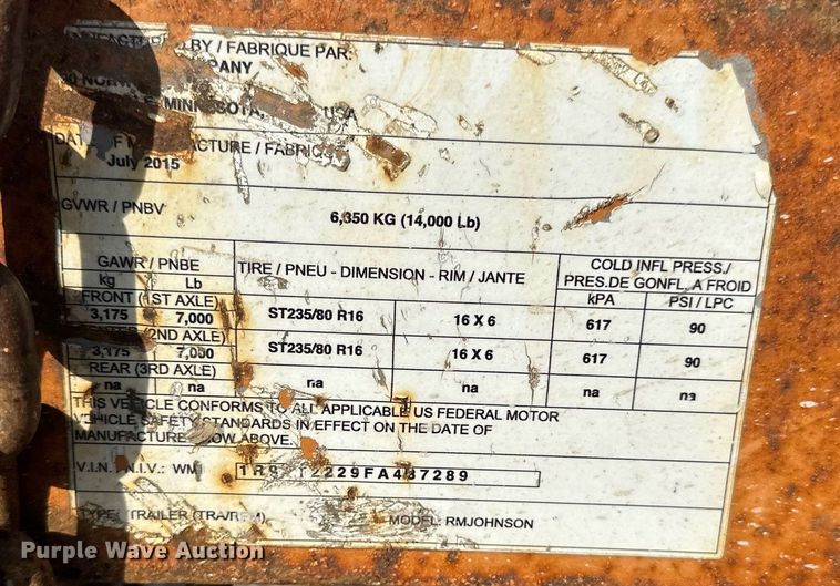 image for item EN2526 Reel trailer