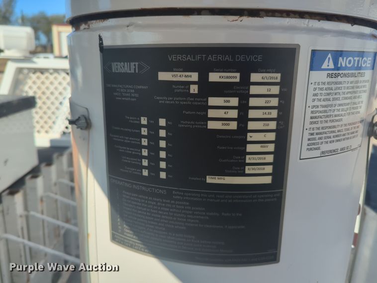 image for item EQ2442 2019 Ford F550 Super Duty XL bucket truck