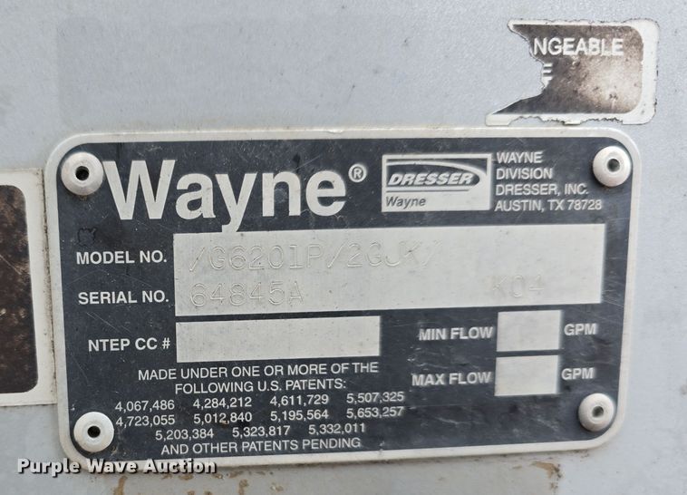 image for item LW9960 Wayne G6201P2GJK diesel fuel tank