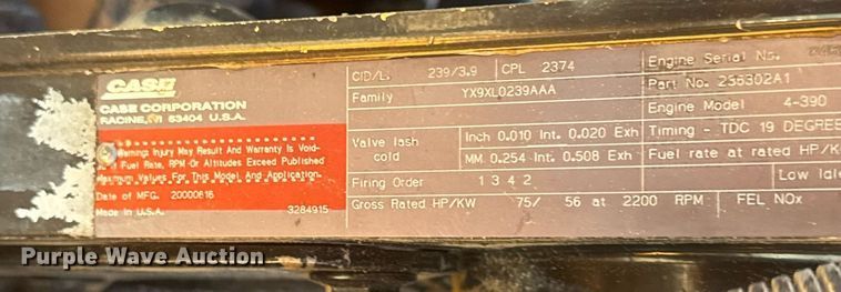 image for item MS9873 2000 Case 580L Series 2 backhoe