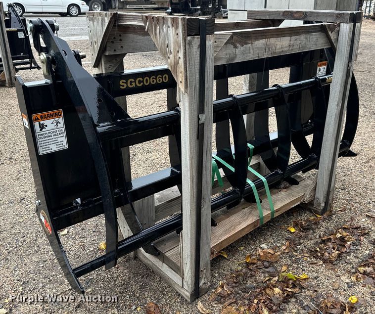 image for item MS9929 Land Pride SGC0660 skid steer grapple bucket