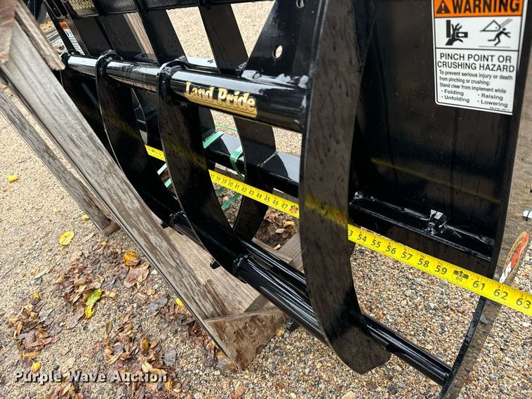 image for item MS9929 Land Pride SGC0660 skid steer grapple bucket