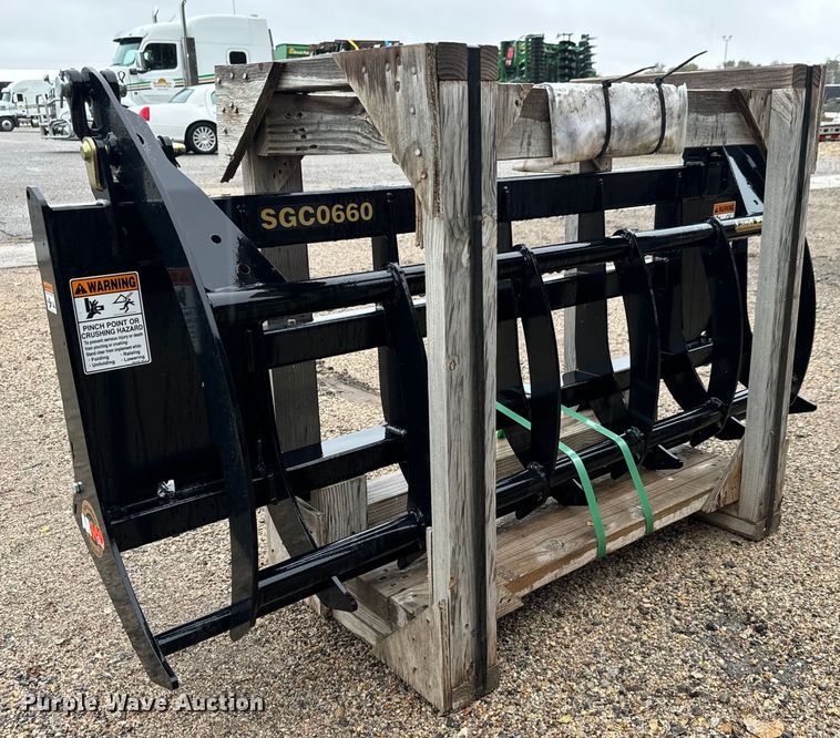 image for item MS9930 Land Pride SGC0660 skid steer grapple bucket