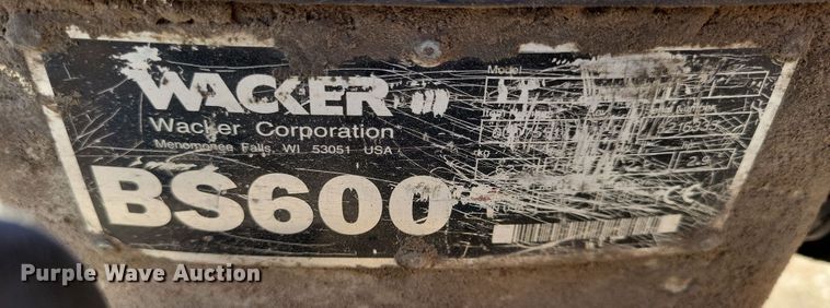 image for item OH9302 Wacker Neuson  BS 600 plate compactor