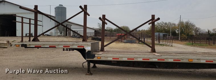 image for item DN3619 2000 Reinke Manufacturing Company drop deck trailer