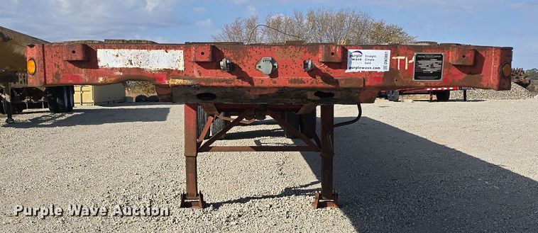 image for item DW3861 1989 Fontaine Trailer Company FTW-4-8048WSA flatbed trailer