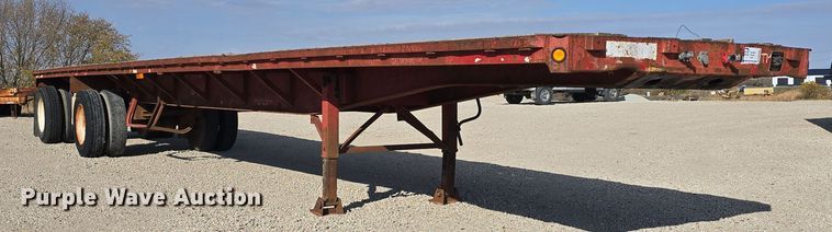 image for item DW3861 1989 Fontaine Trailer Company FTW-4-8048WSA flatbed trailer