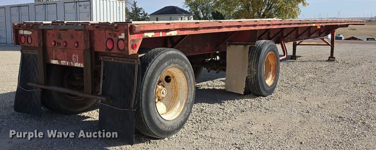 image for item DW3861 1989 Fontaine Trailer Company FTW-4-8048WSA flatbed trailer