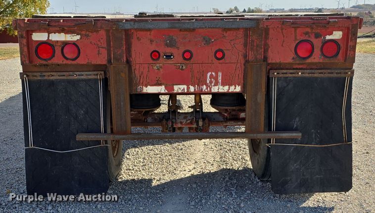 image for item DW3861 1989 Fontaine Trailer Company FTW-4-8048WSA flatbed trailer