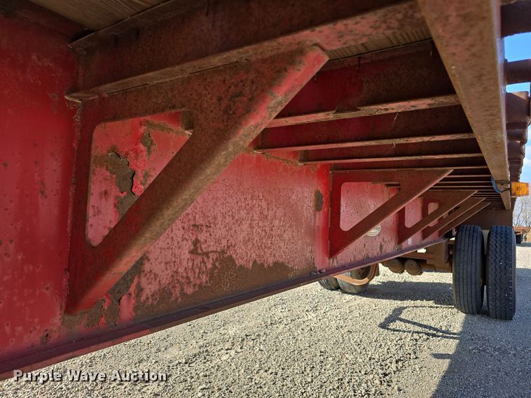 image for item DW3861 1989 Fontaine Trailer Company FTW-4-8048WSA flatbed trailer