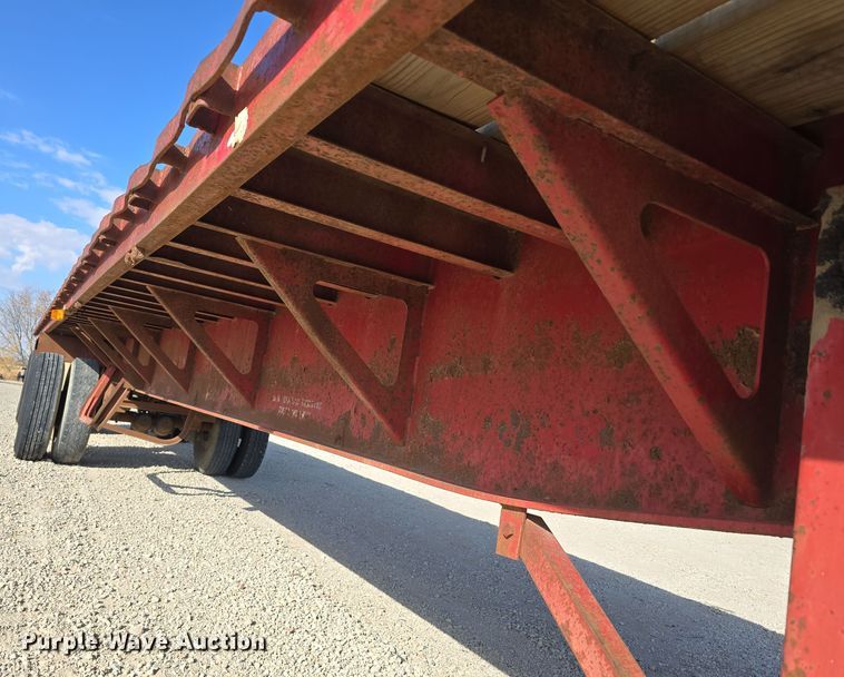 image for item DW3861 1989 Fontaine Trailer Company FTW-4-8048WSA flatbed trailer