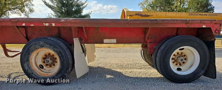 image for item DW3861 1989 Fontaine Trailer Company FTW-4-8048WSA flatbed trailer