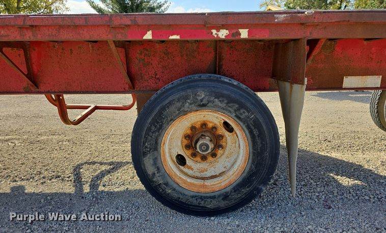 image for item DW3861 1989 Fontaine Trailer Company FTW-4-8048WSA flatbed trailer
