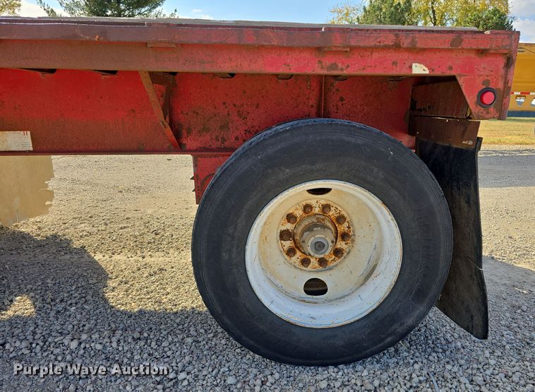 image for item DW3861 1989 Fontaine Trailer Company FTW-4-8048WSA flatbed trailer