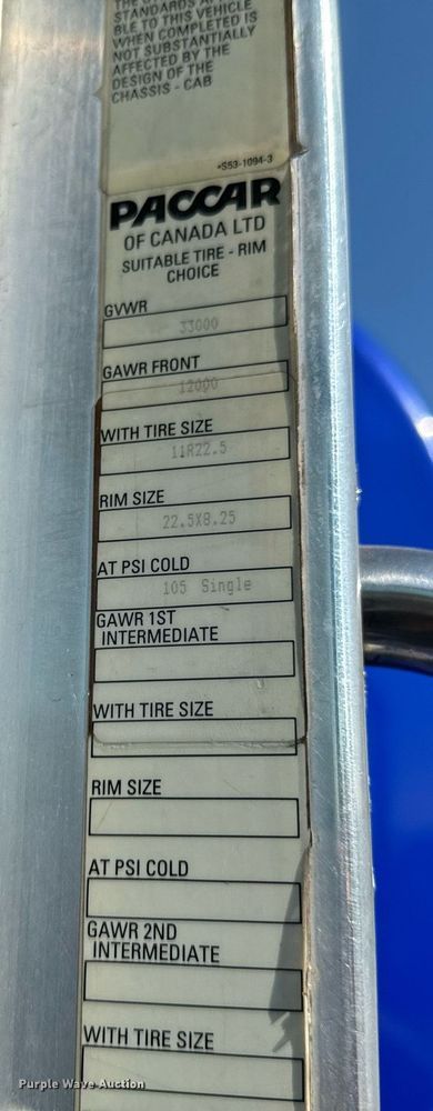 image for item DX1189 2010 Kenworth T370 fuel / lube truck