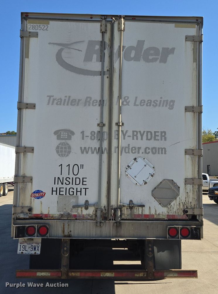 image for item EE8665 2008 Utility Trailer  dry van trailer