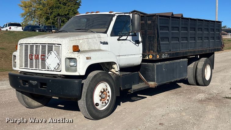 image for item EH2868 1990 GMC Top Kick C6000 dump flatbed truck