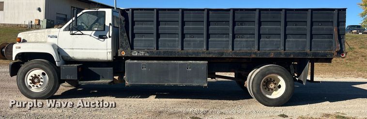 image for item EH2868 1990 GMC Top Kick C6000 dump flatbed truck