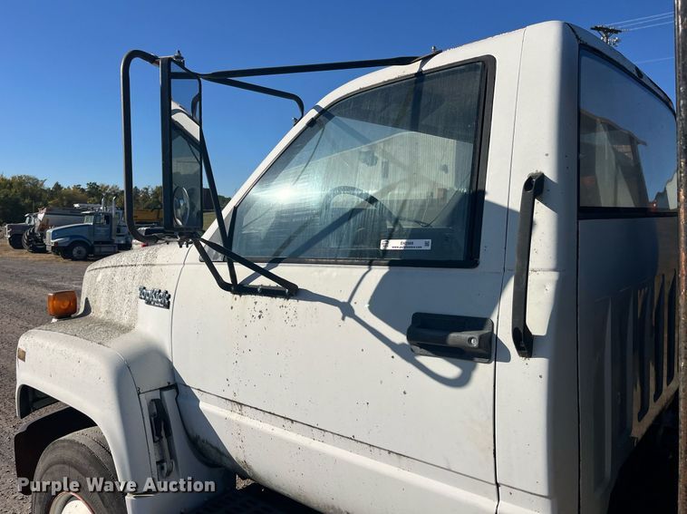 image for item EH2868 1990 GMC Top Kick C6000 dump flatbed truck