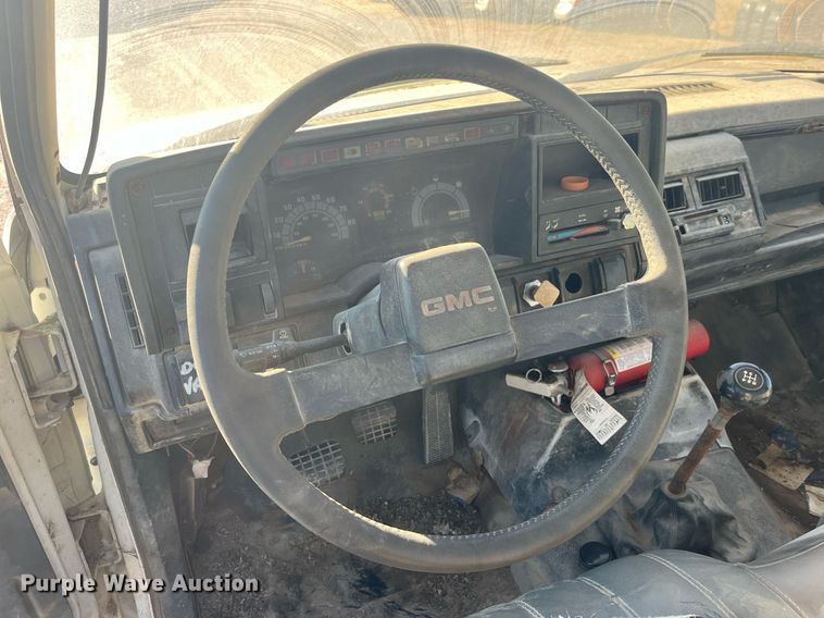 image for item EH2868 1990 GMC Top Kick C6000 dump flatbed truck