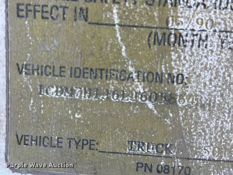 image for item EH2868 1990 GMC Top Kick C6000 dump flatbed truck