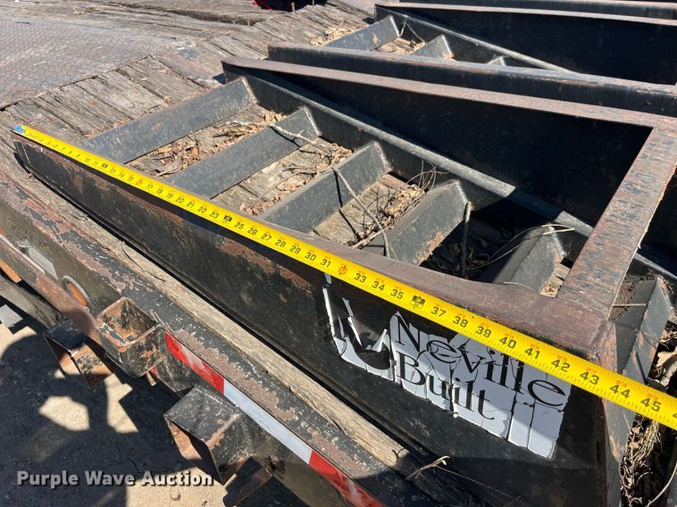 image for item EH2875 2002 Neville Built drop deck equipment trailer