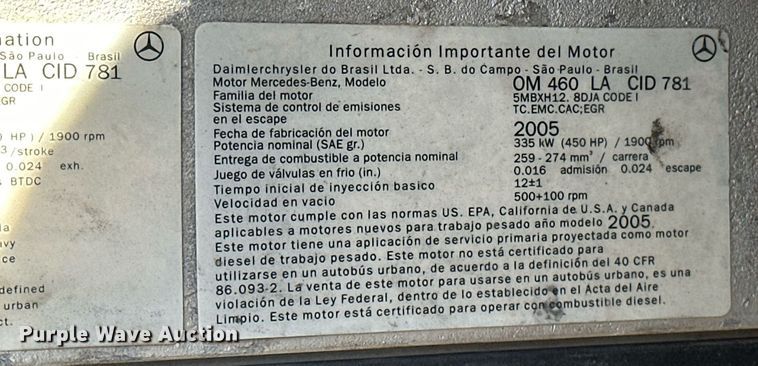 image for item EJ5021 2006 Freightliner  Columbia semi truck