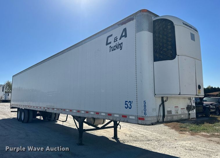 image for item EJ5022 2008 Great Dane refrigerated van trailer