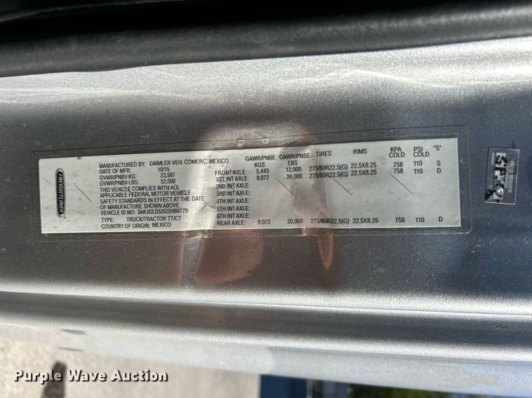 image for item EK3585 2016 Freightliner  Cascadia 125 Evolution semi truck