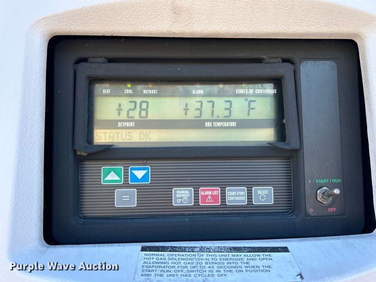 image for item EK3589 2012 Utility Trailer VS2RA refrigerated van trailer