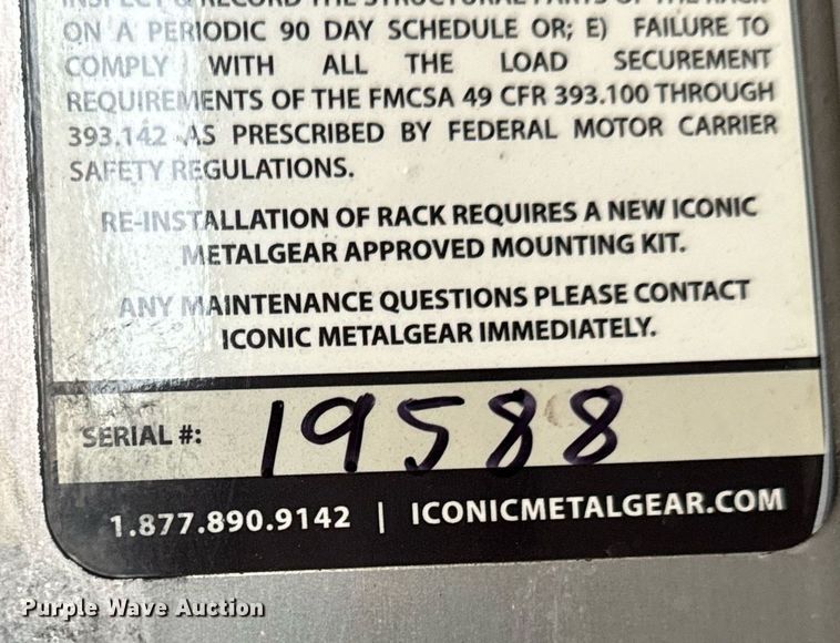 image for item MS9939 Iconic headache rack