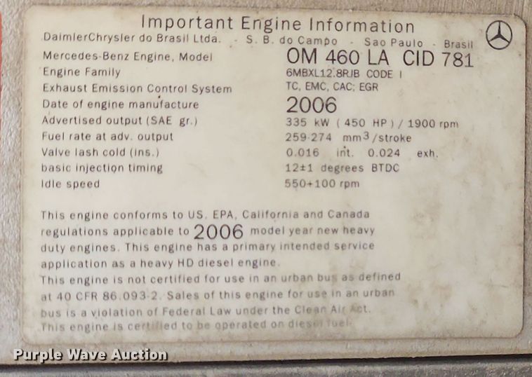 image for item OJ9879 2007 Sterling  flatbed truck