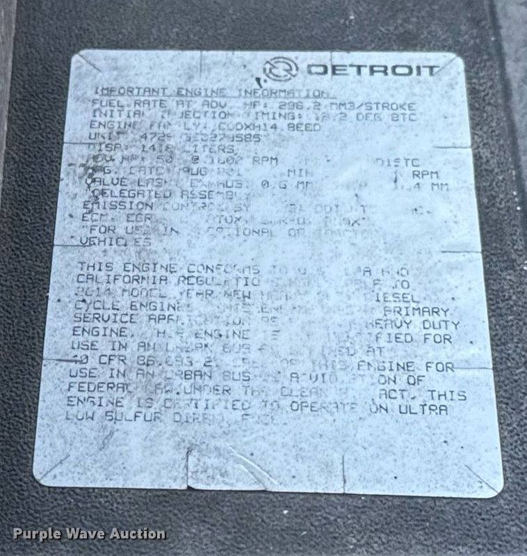 image for item YA0010 2015 Freightliner Cascadia 125  semi truck