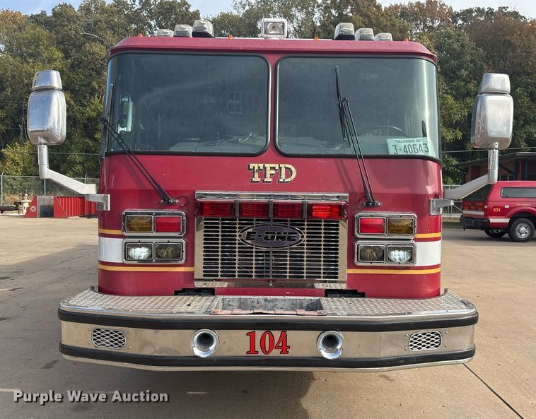 image for item DO7601 1995 Emergency One 1500 pumper fire truck