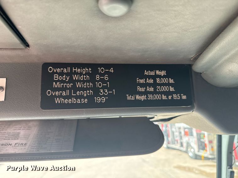 image for item DO7602 2007 Spartan Gladiator pumper fire truck