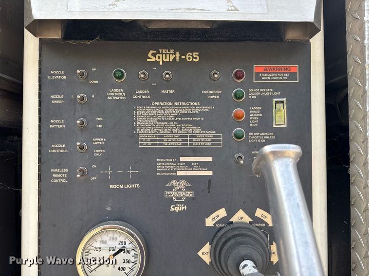 image for item DO7603 2005 Spartan Gladiator Crimson ladder fire truck