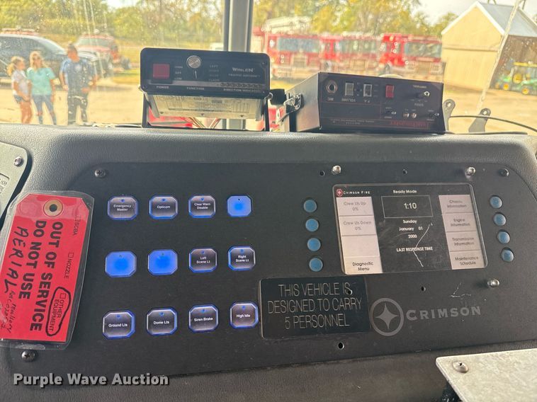 image for item DO7603 2005 Spartan Gladiator Crimson ladder fire truck