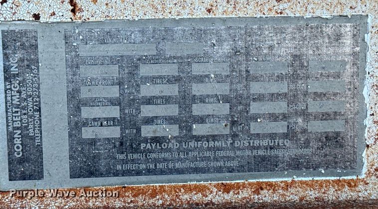 image for item DW2406 1996 Corn belt S-4202 bottom dump trailer