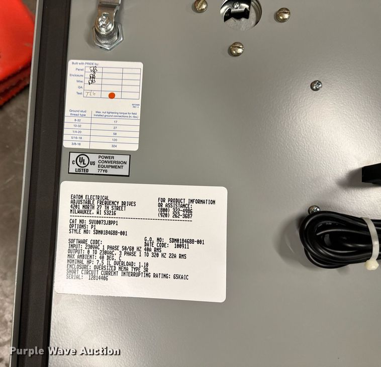 image for item DW2412 (2) Eaton SVX9000 power converters