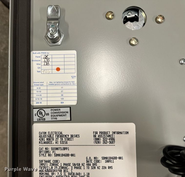 image for item DW2412 (2) Eaton SVX9000 power converters