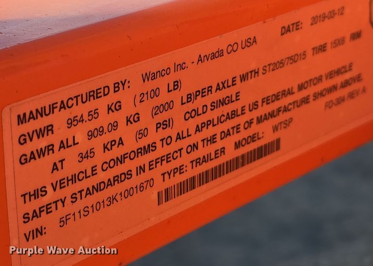 image for item DW3929 (4) arrow board trailers