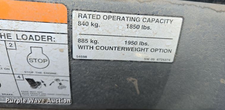 image for item DW3947 2005 Bobcat S185 skid steer loader