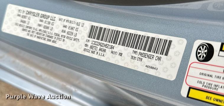 image for item DX3724 2013 Dodge Avenger 