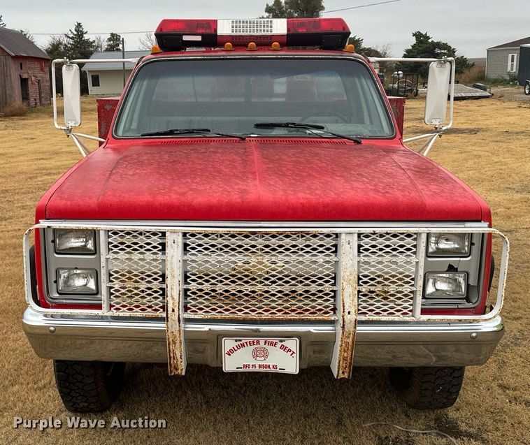 image for item DX3737 1985 Chevrolet K30 brush fire truck